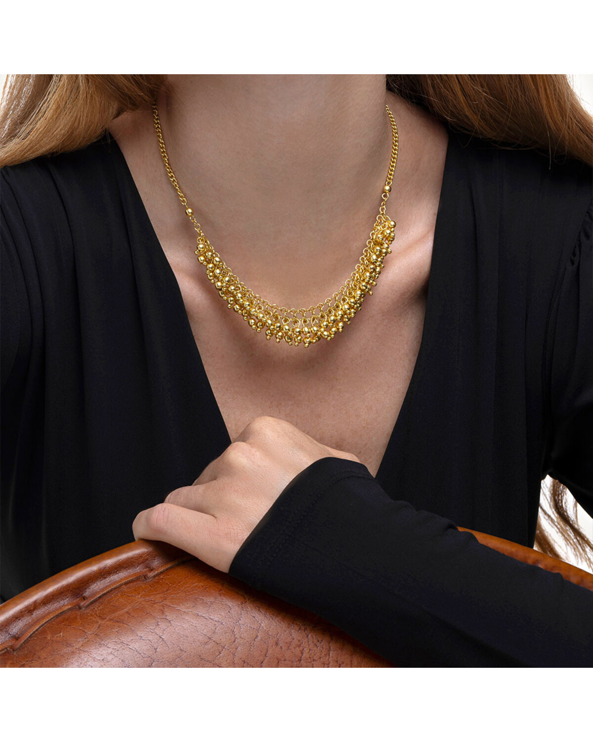 DD01042COLLANA MAGLIA MULTISFERE