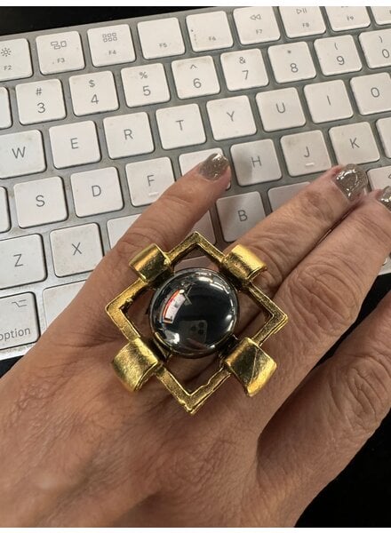 Black Big Ring