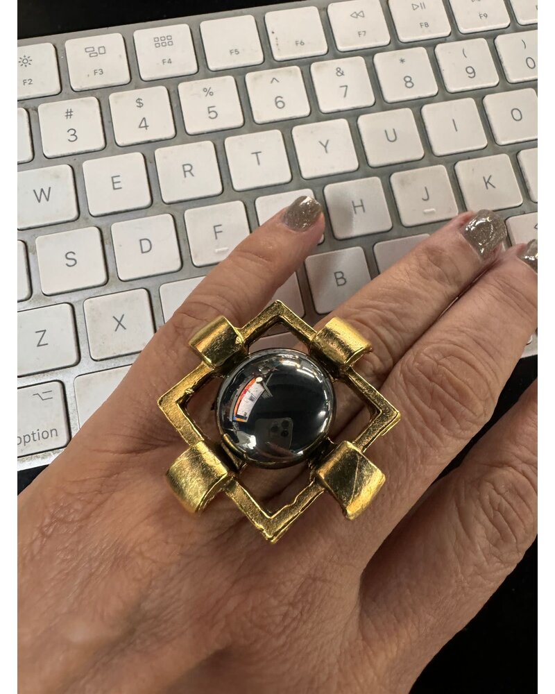 Black Big Ring