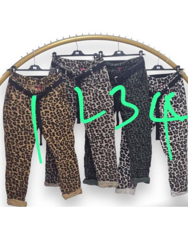 Animal print one size jogger