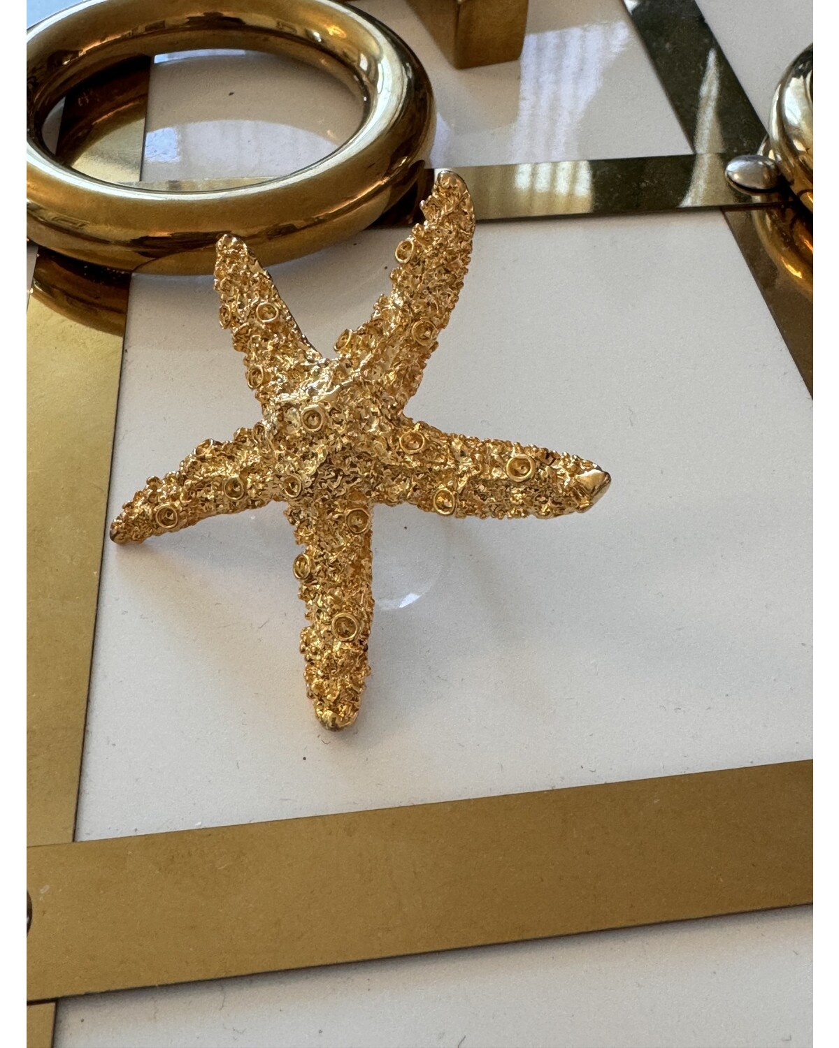 Sea big star adjustable ring