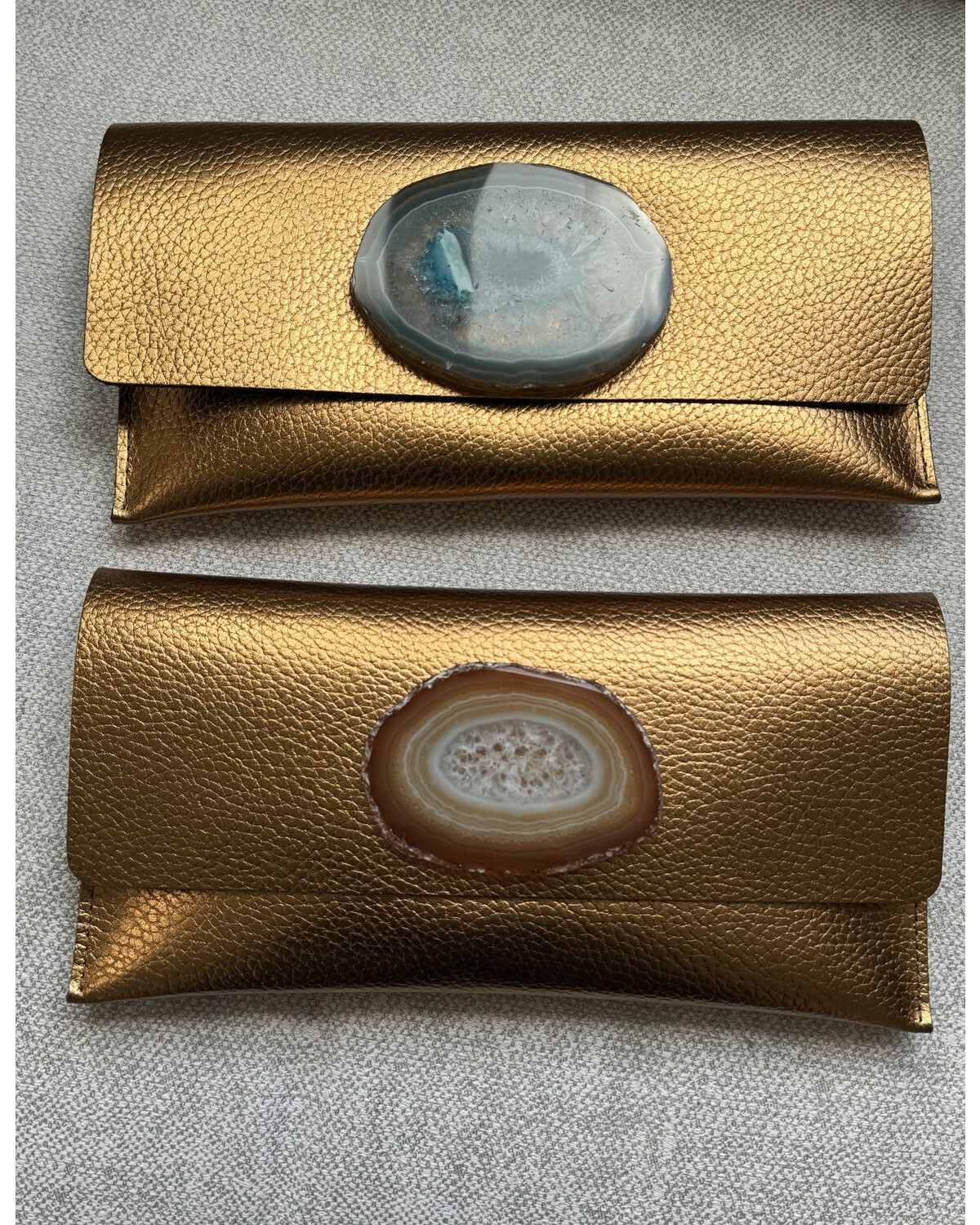 Big Agatha leather clutch