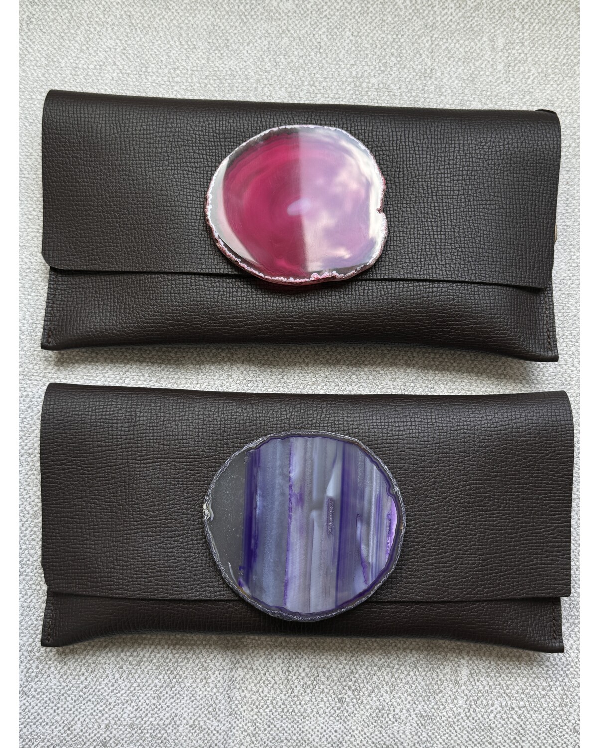 Big Agatha leather clutch