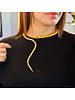 Snake gold necklace