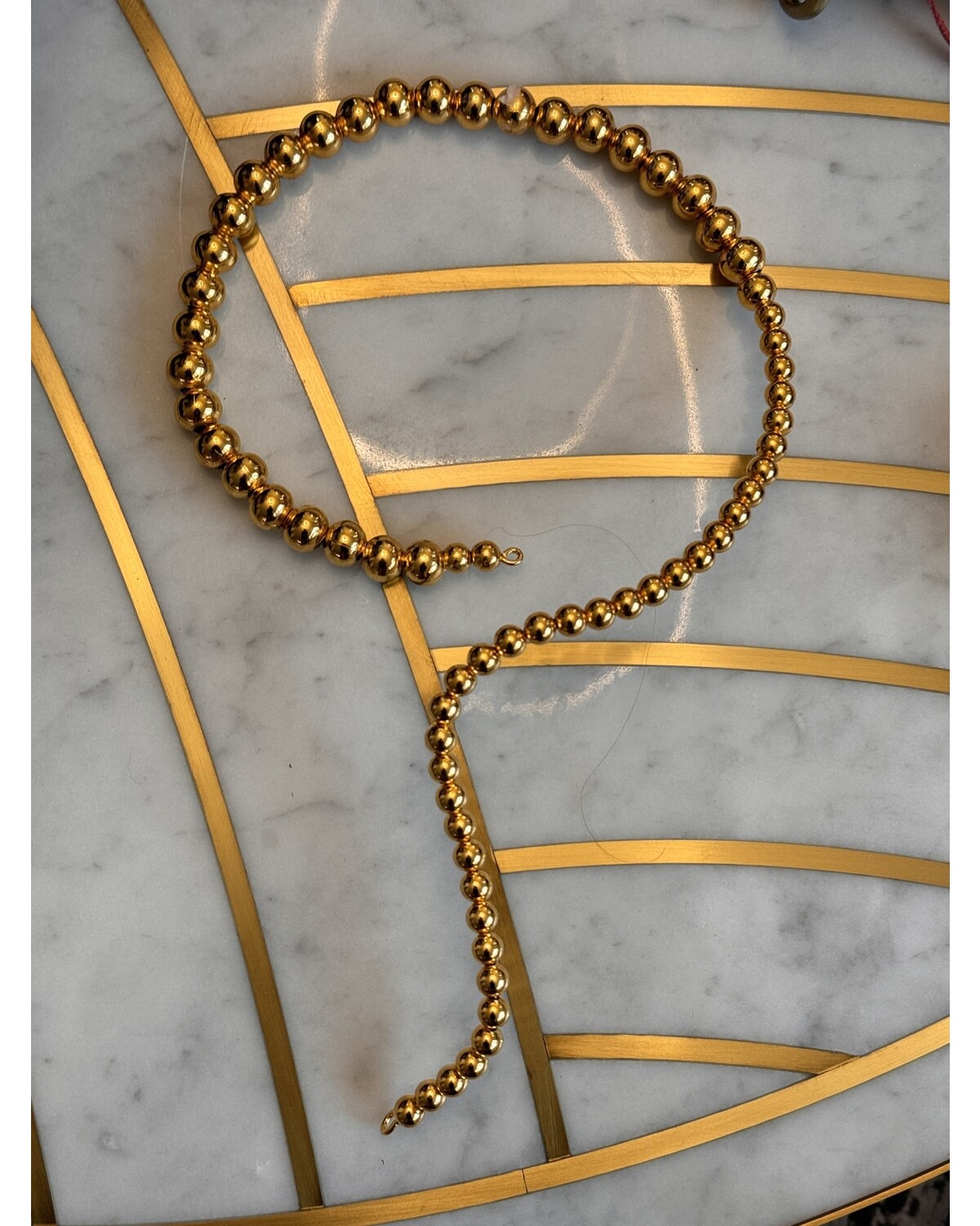 Snake gold necklace