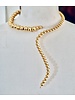 Snake gold necklace