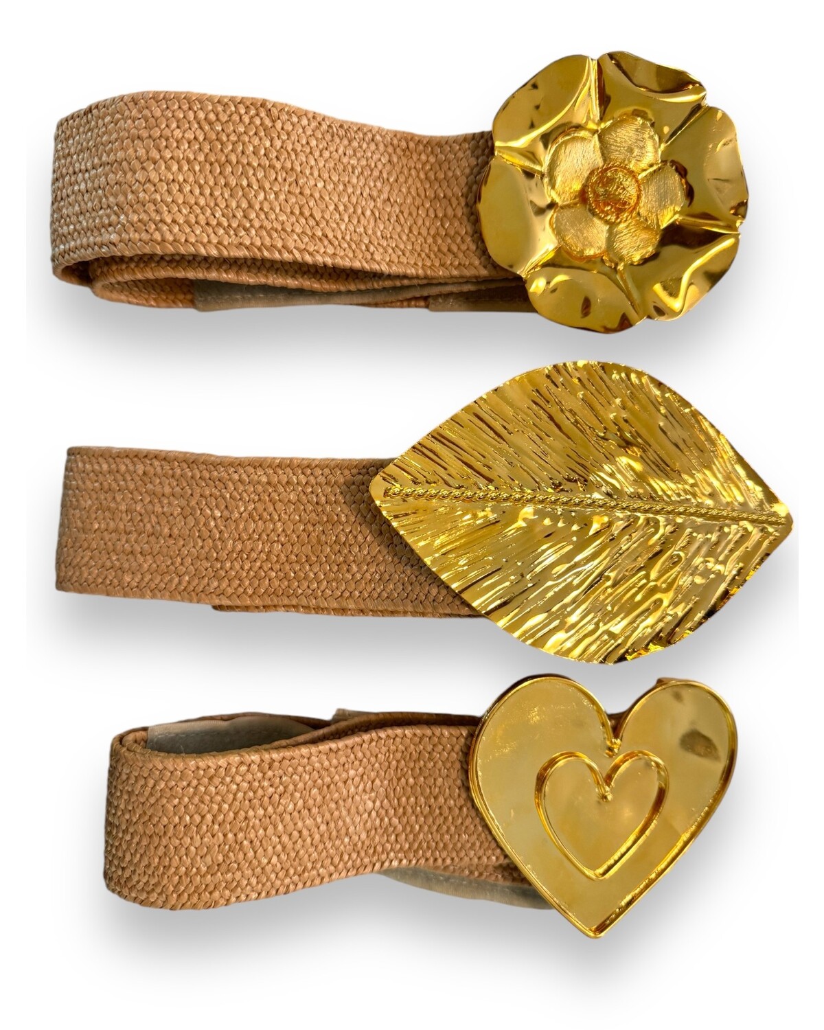 Elastic brass belt handmade natural