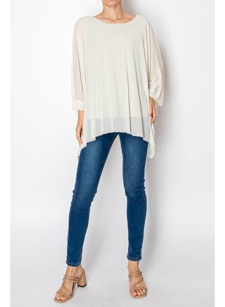 Chiffon Tunic Top with attached sparkly Tank top