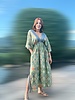 Flute sleeve maxi dress