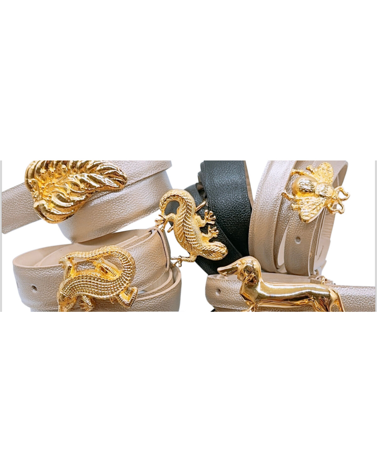 Leather belts 3cm