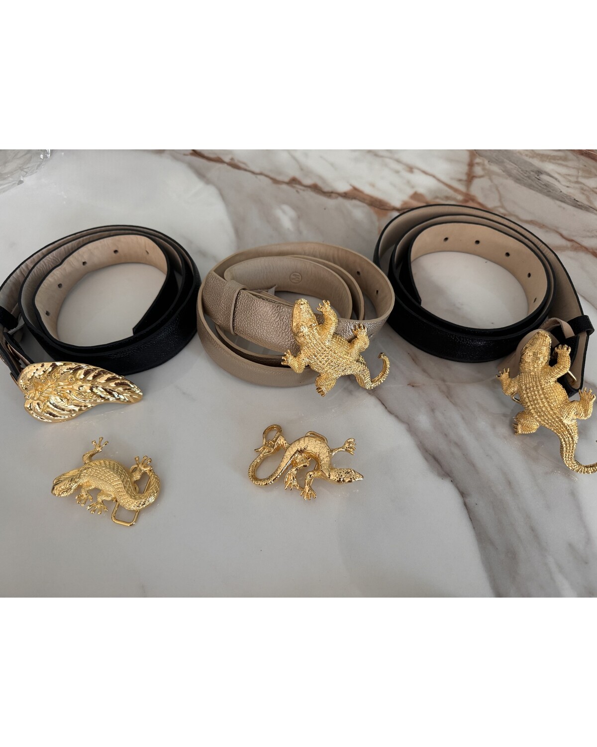 Leather belts 3cm