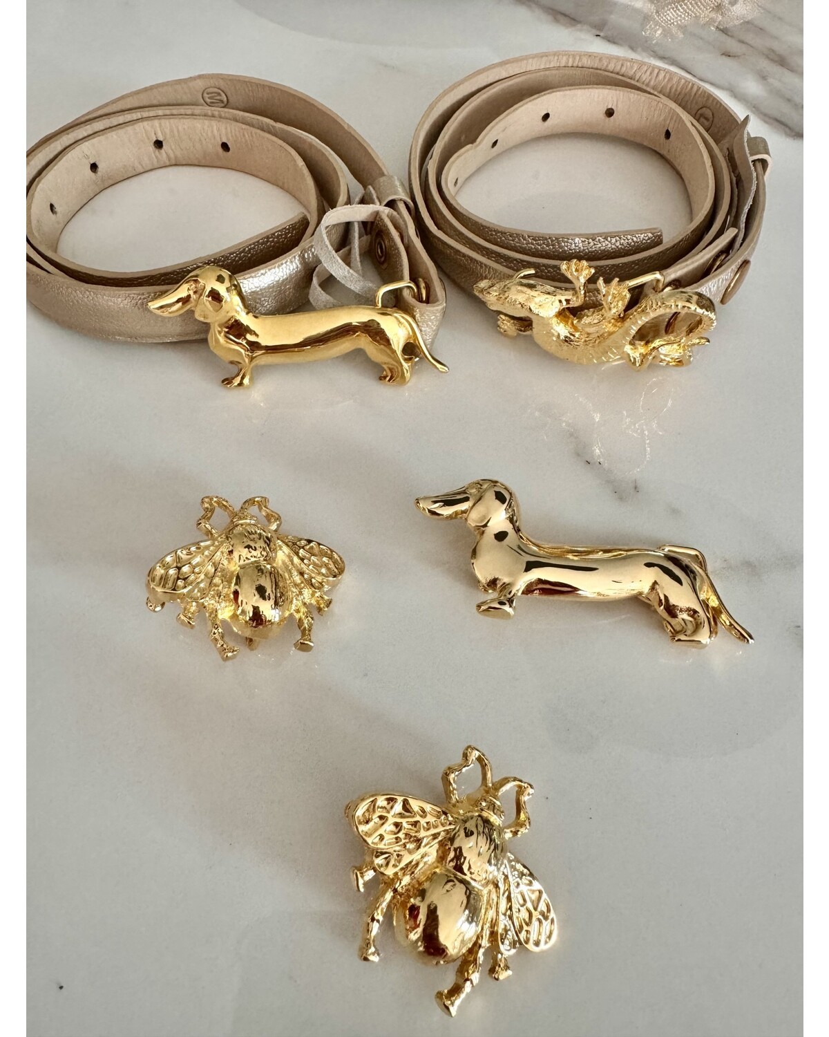 Leather belts 2cm