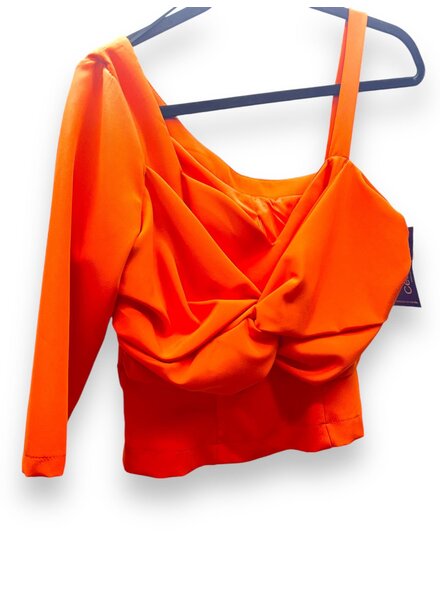 One shoulder  top by designer