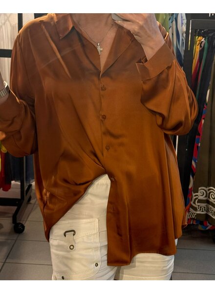 Recycled Button Down Blouse