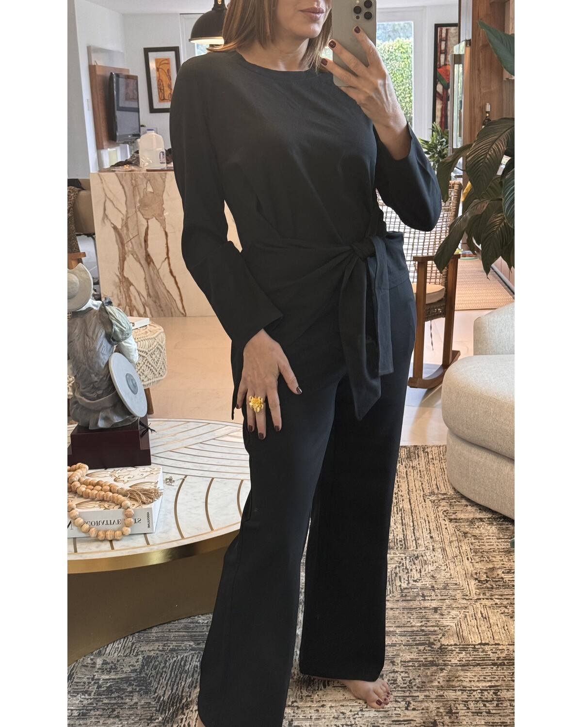 High waist high quality pant
