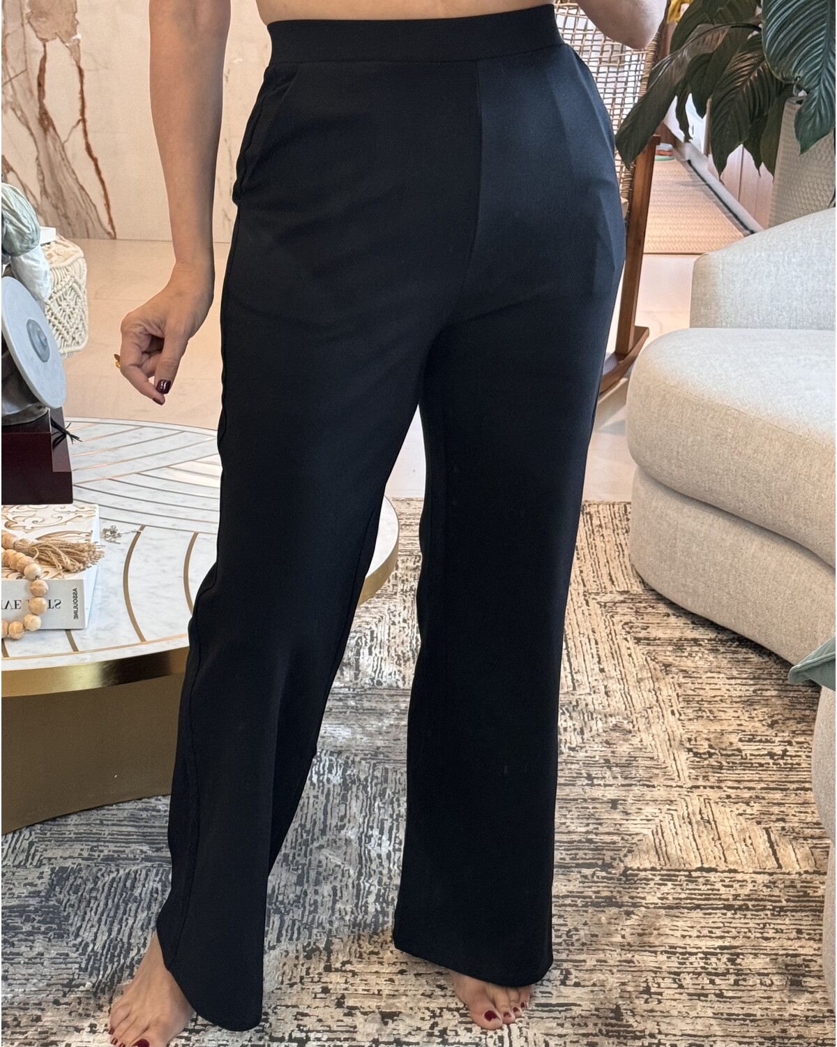 High waist high quality pant
