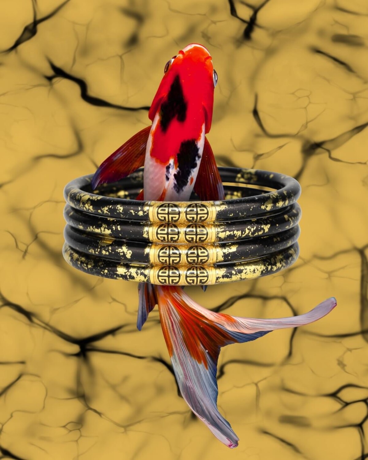 KOI NOIR ALL WEATHER BANGLES® (AWB®) - SET OF 4