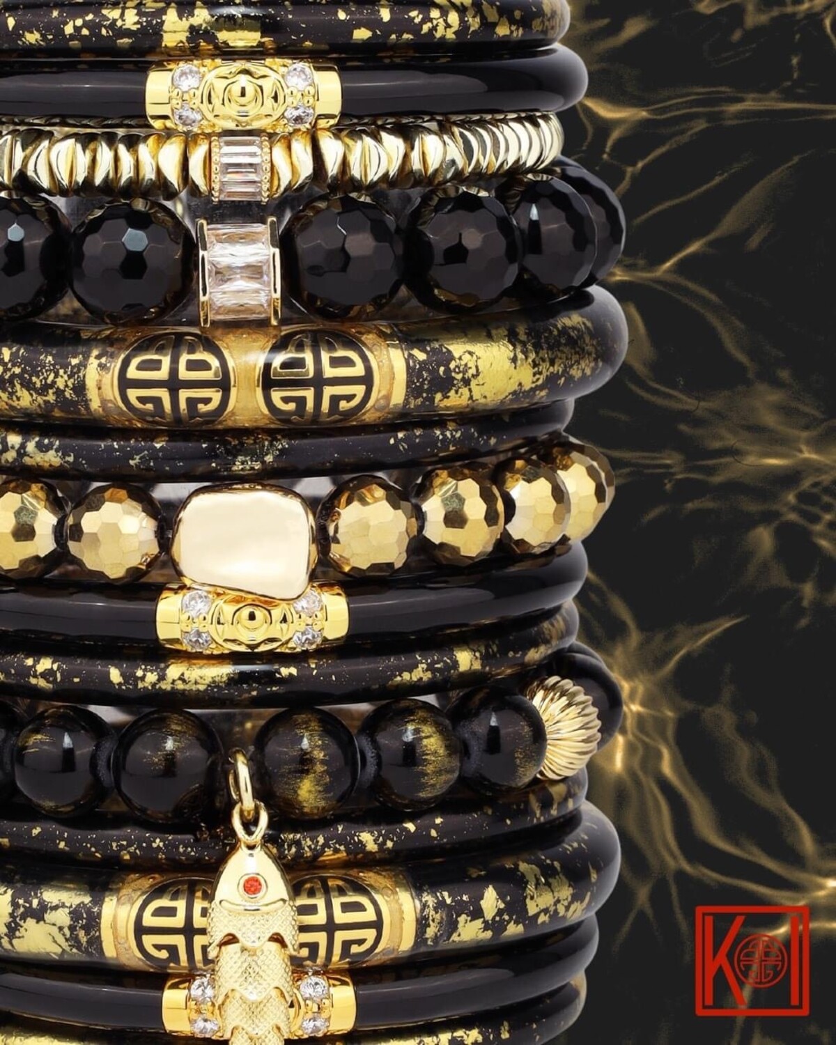 KOI NOIR ALL WEATHER BANGLES® (AWB®) - SET OF 4