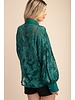 Sleeve Cuffs With Button Closure Green