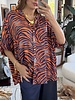 Metallic Tiger Buttom Blouse