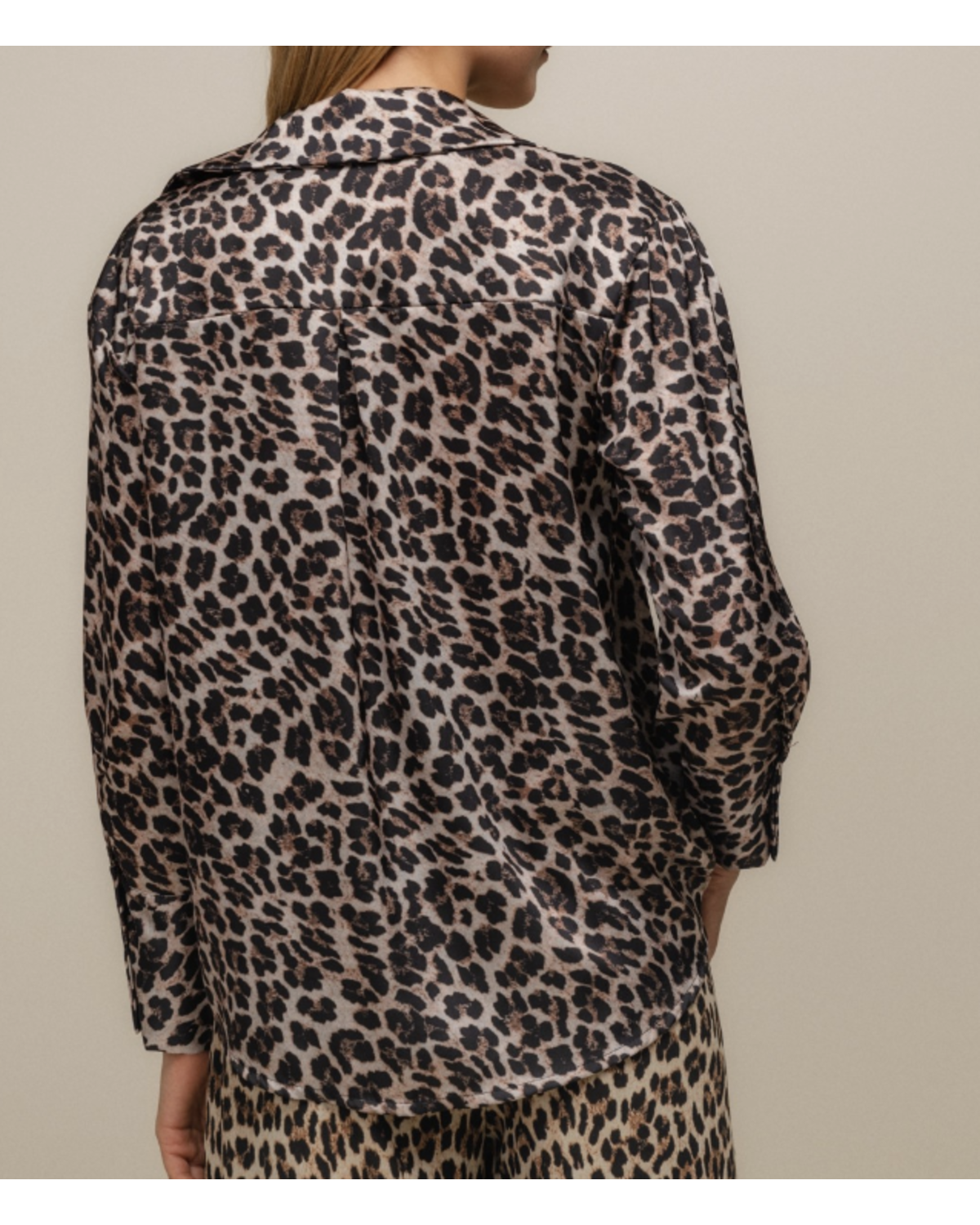 Animal print fluid shirt