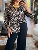 Animal print fluid shirt