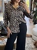 Animal print fluid shirt