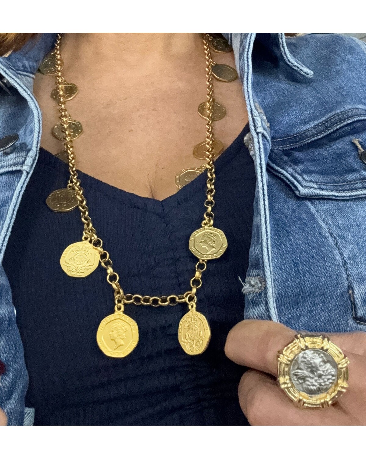 MULTI COINS GOLD NECKLACE