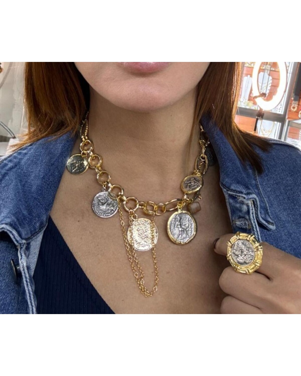 Multi Coins Short Necklaces/Bracelet