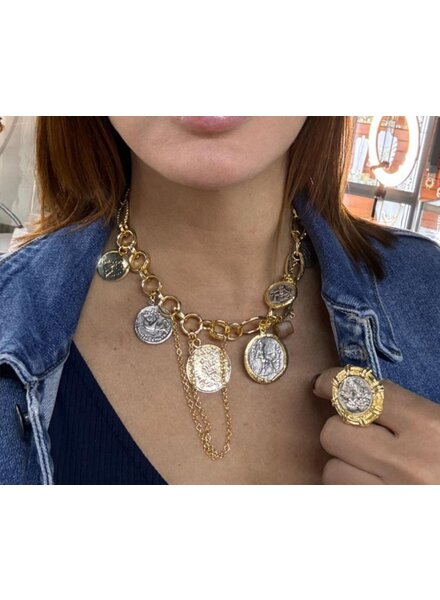 Multi Coins Short Necklaces/Bracelet