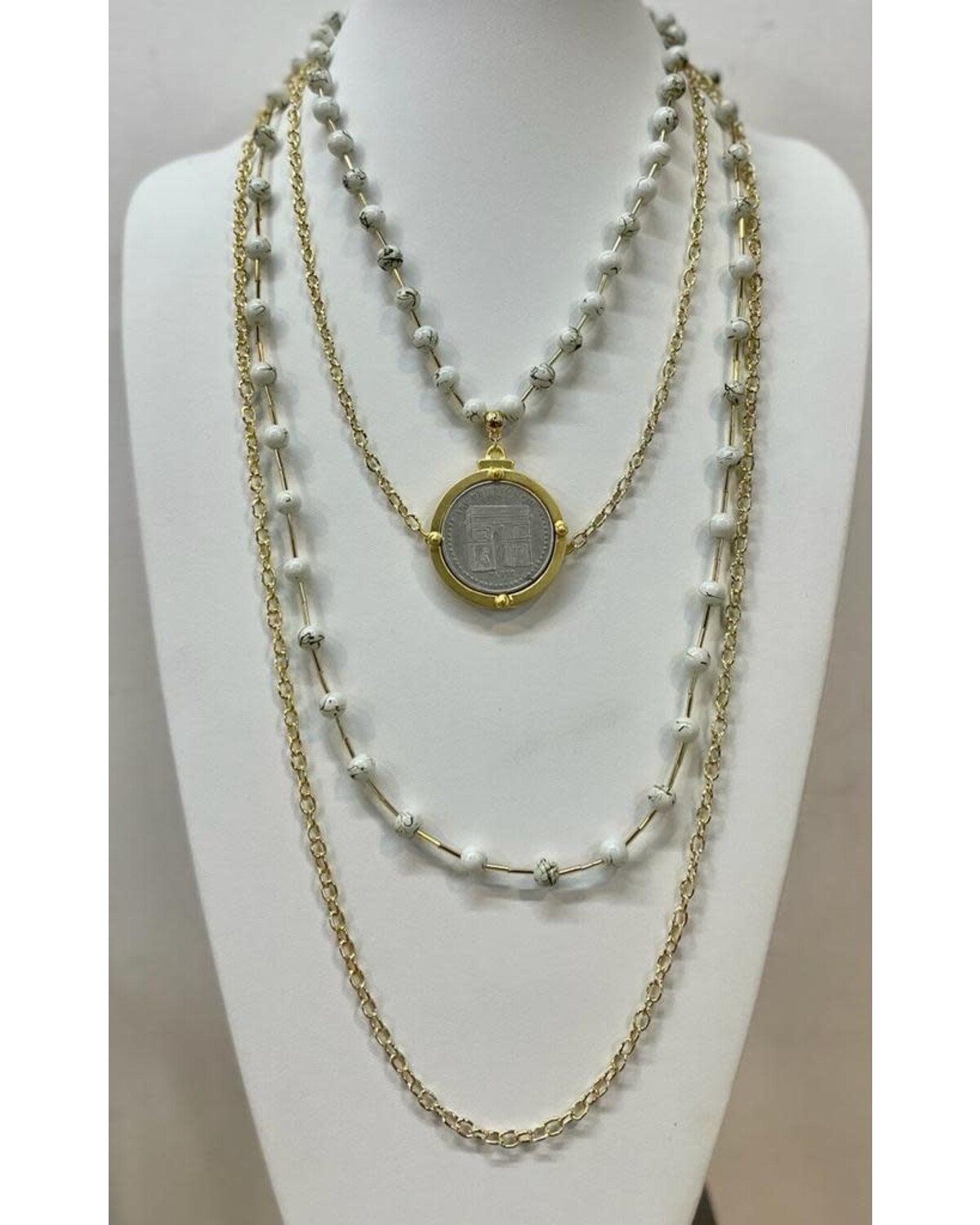 Multi Layers Gimp Necklace