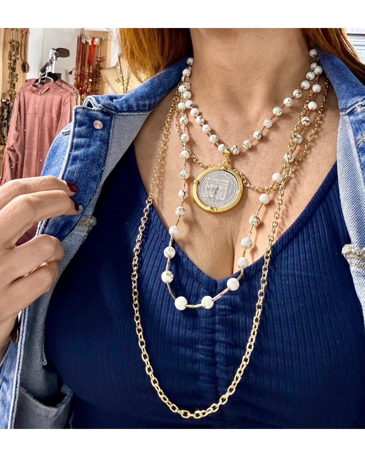 Multi Layers Gimp Necklace