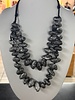 Silver recycled Paper necklace