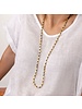 DRY1002MACRAME NECKLACE NUGGETS