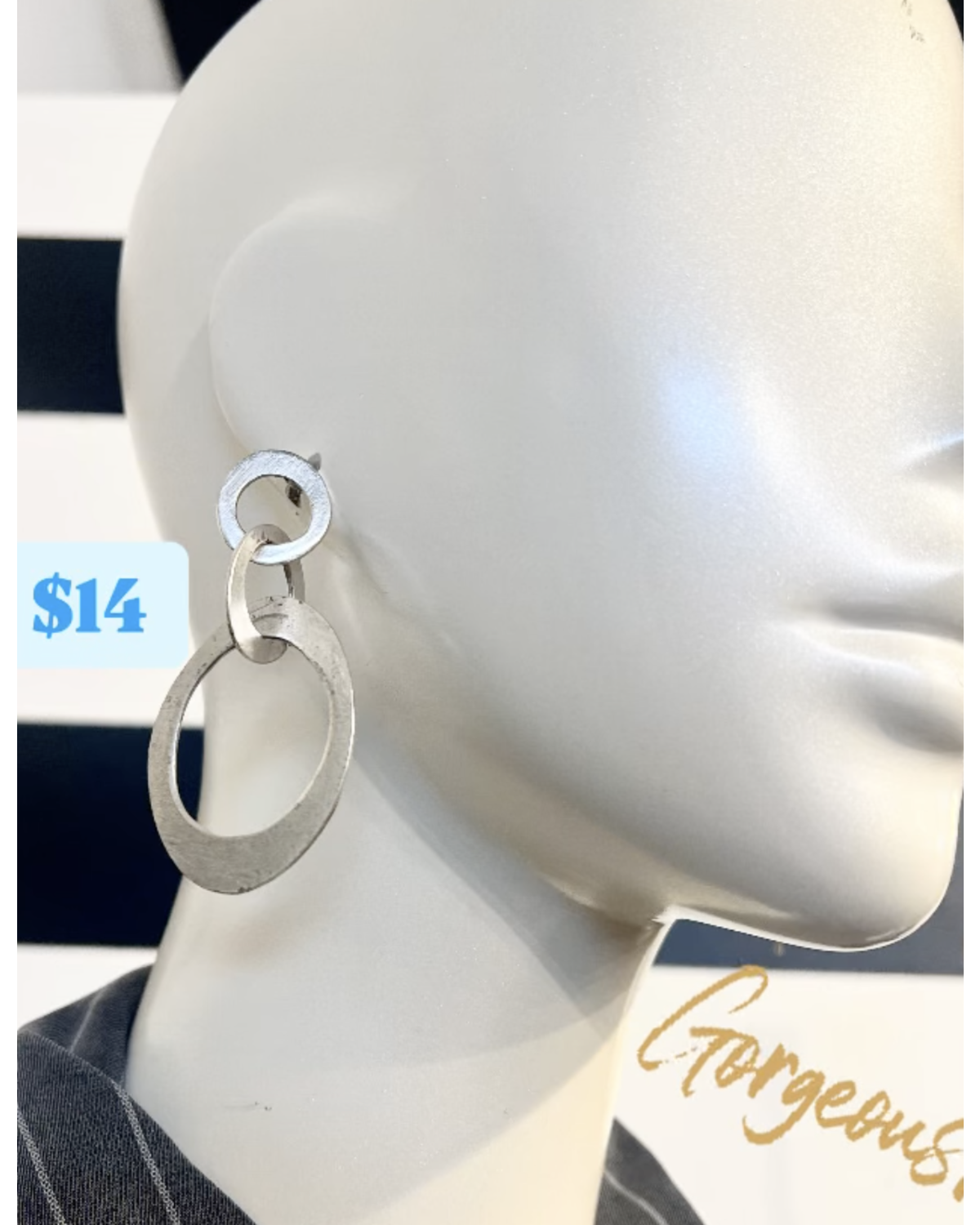 Silver Circle earrings