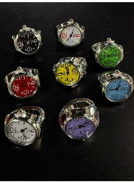 Elastic Roung Quartz Finger Ring