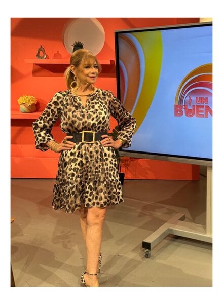 Taupre Animal Print Dress