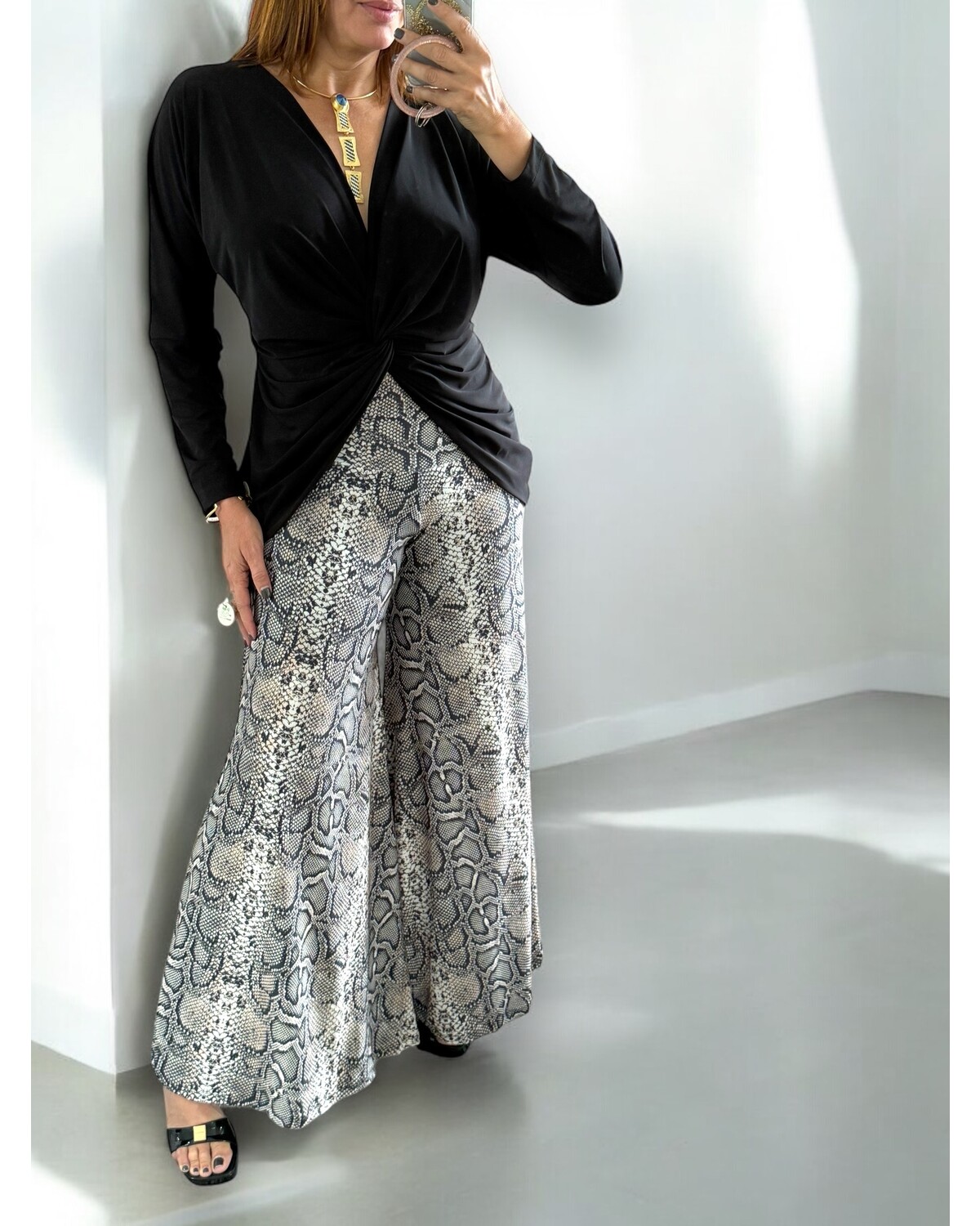 Lola snake pant  by designer