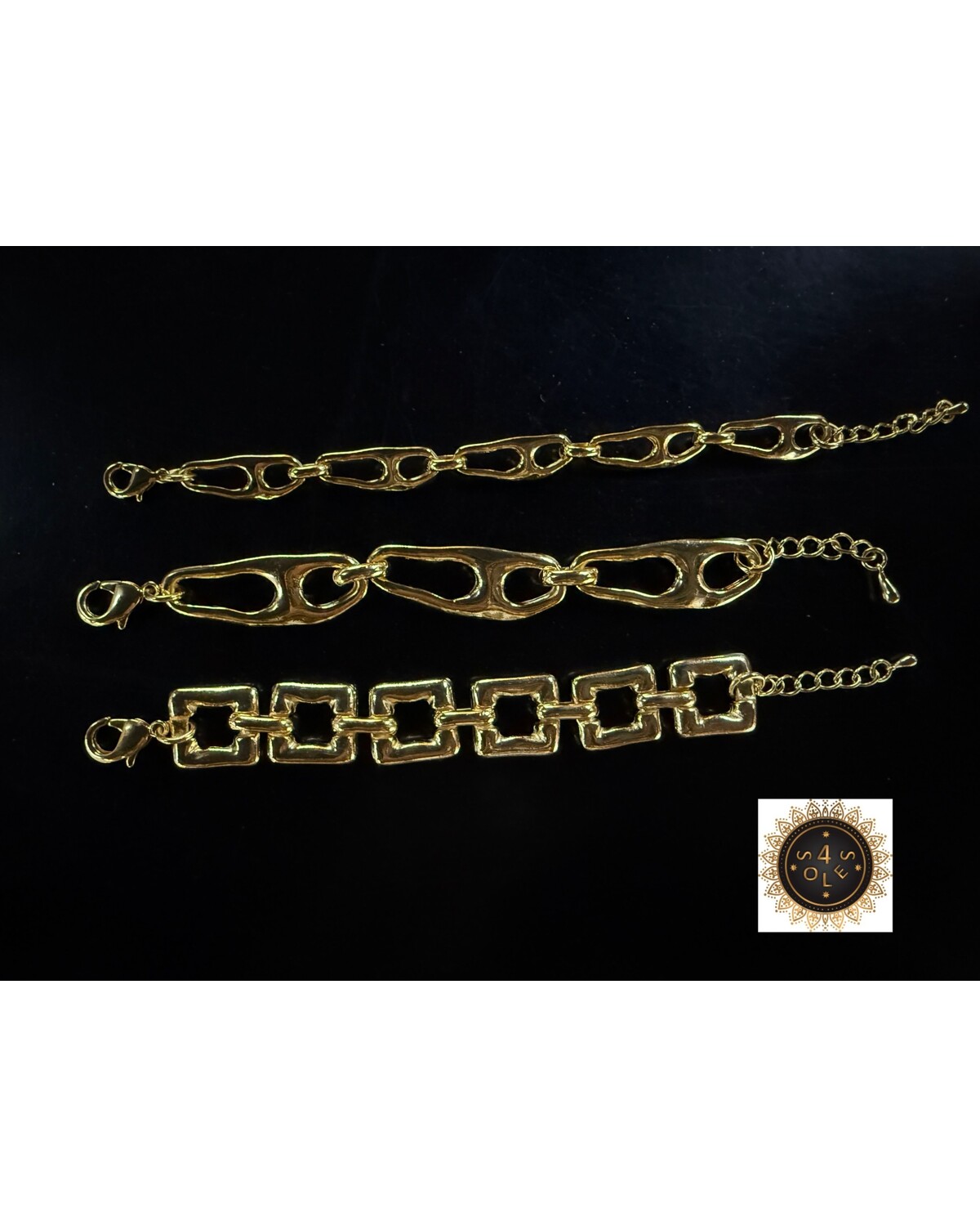 Eternal links bracelets gold plated