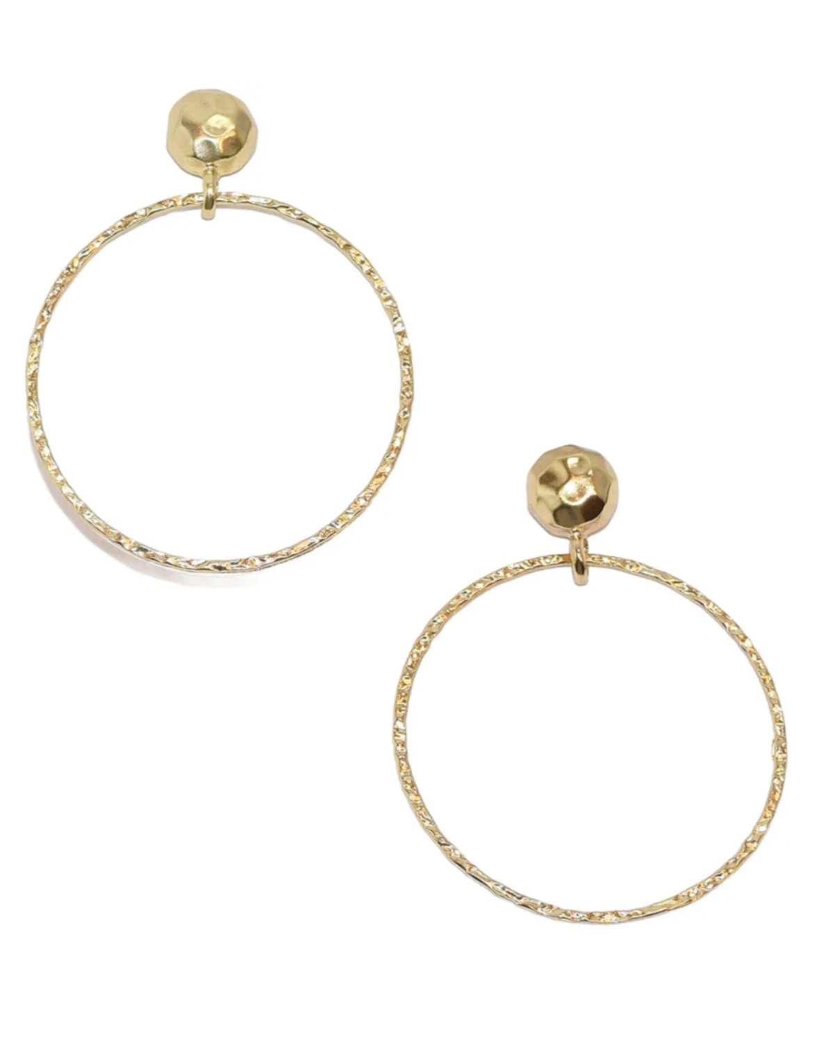 LARGE HOOP DROP EARRING