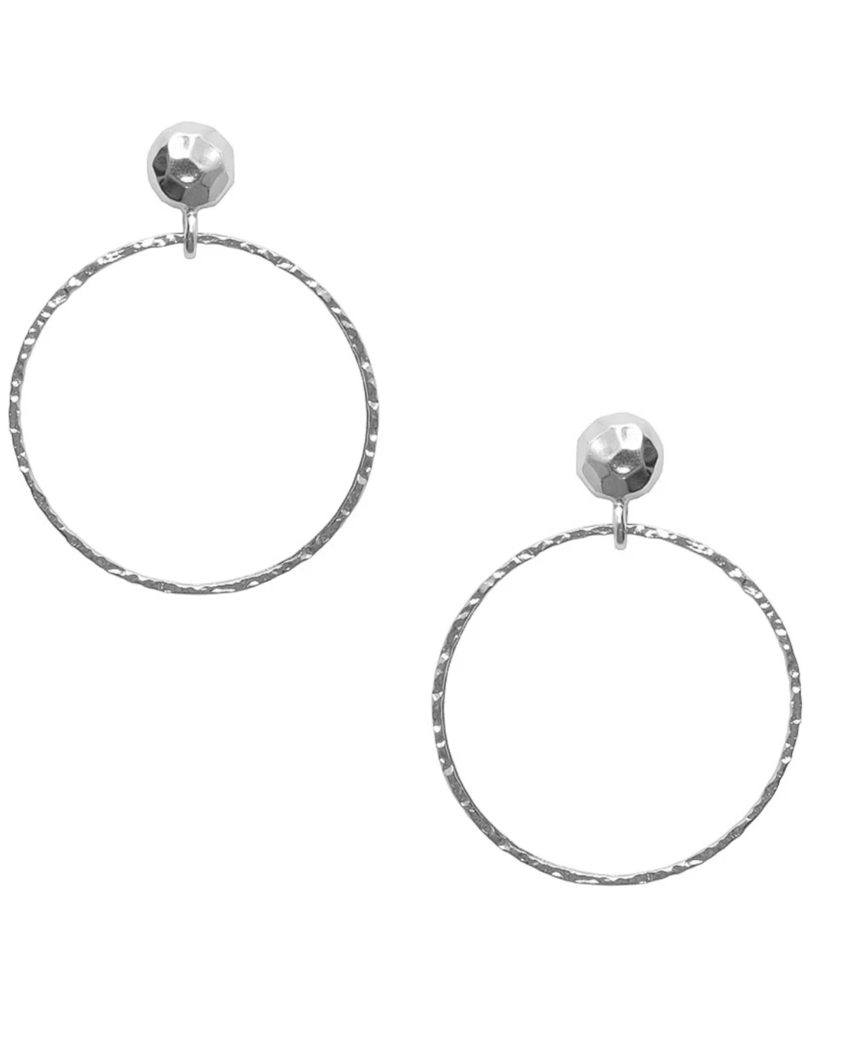 LARGE HOOP DROP EARRING