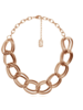 DOUBLE LINK STATEMENT NECKLACE IN GOLD