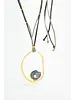 Collar de Cordón y Aro Irregular