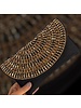 Black and Gold Beaded Evening Clutch