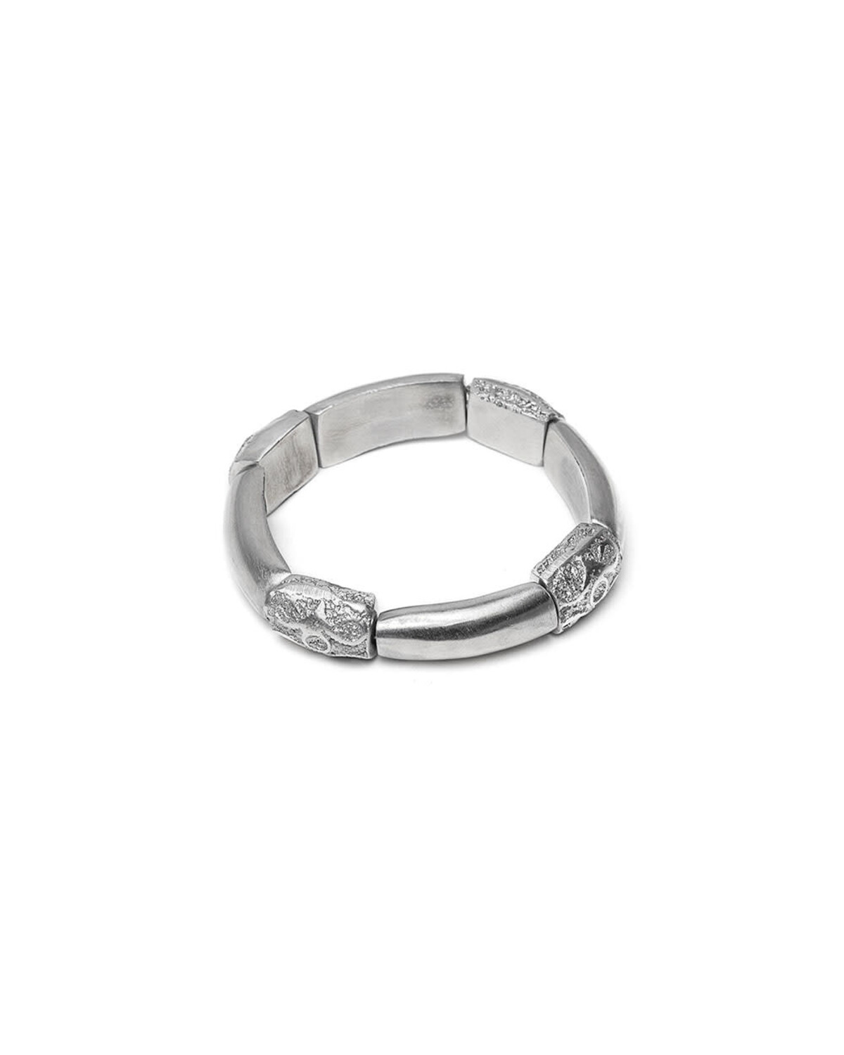 BRACELET ELASTIQUE PIECES LISSES / 4 GRAVES AL01145
