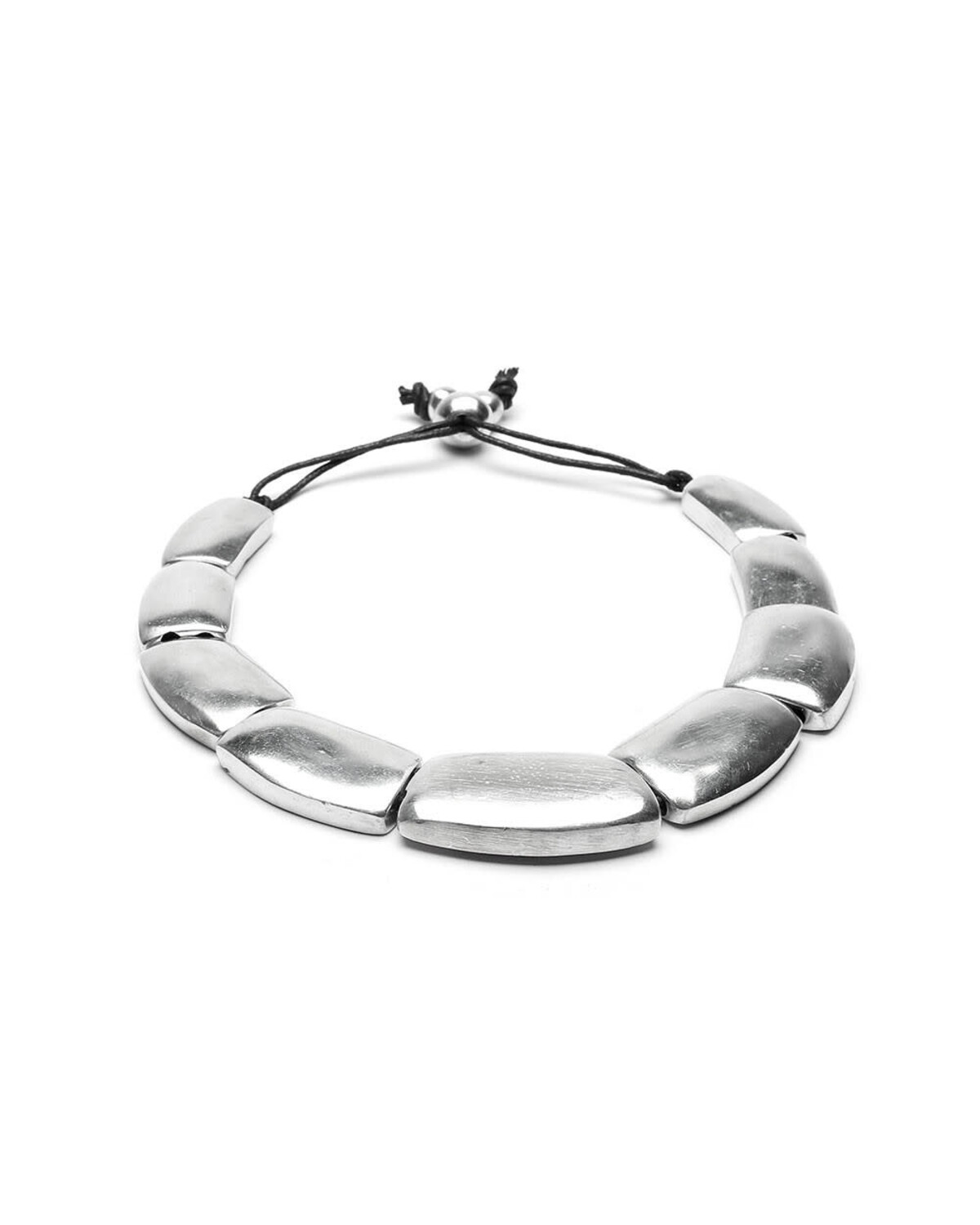al02020 COLLANA COURT PLAQUE LISSE