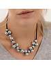 AL02180 /String Necklace Braided Spheres