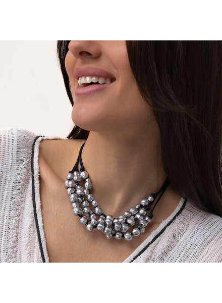 COLLIER BOULES 3 FILES A DECALE AL02205