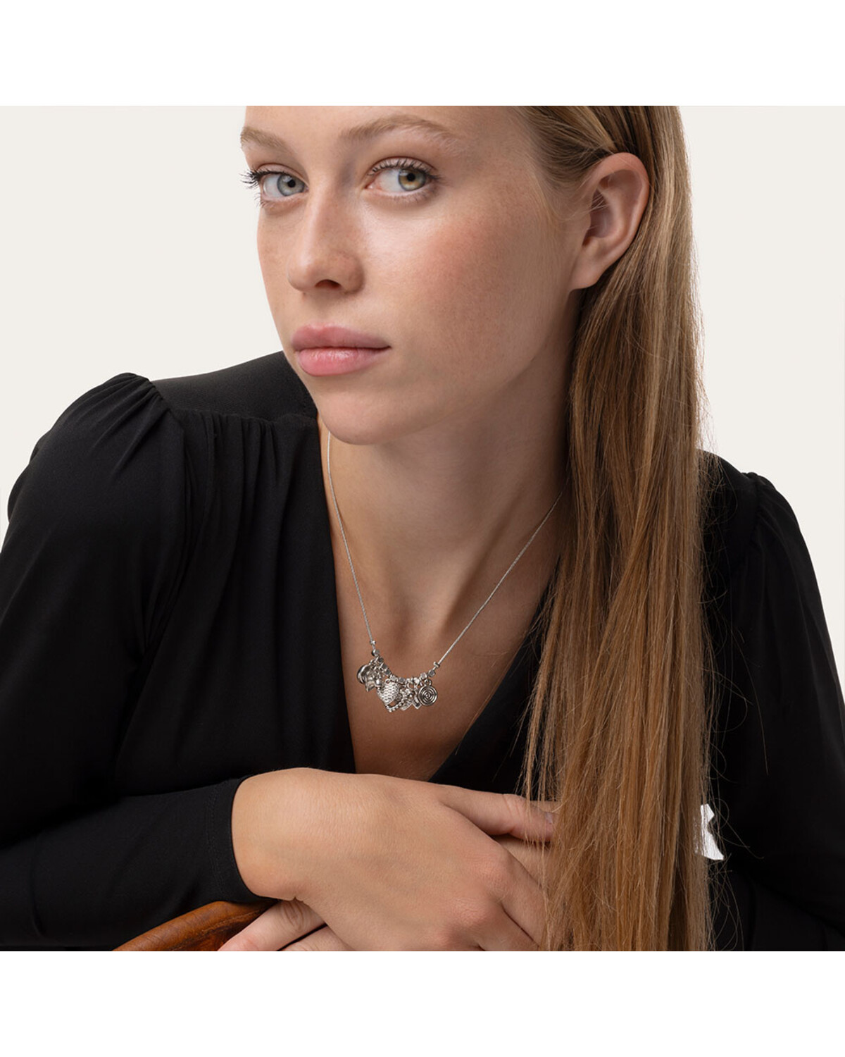 mi1122COLLANA PENDENTI CUORI MIX