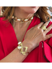 Baroque Pearl and Gold Jewelry (sold separetly)